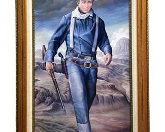 Vintage John Wayne Full Body Portrait Print