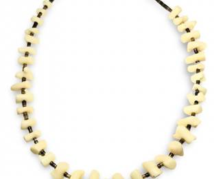 Unique Water Buffalo Bone Choker Necklace