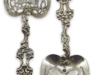 Vintage 2pc Sterling Silver Spoon and Fork