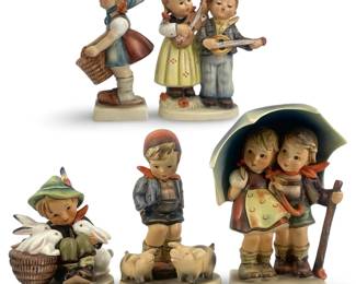 5pc TMK-2 M.J. Hummel Porcelain Figures