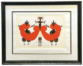 Signed Erte âCarnival" Lithograph