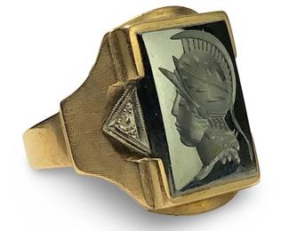 Breathtaking 10KT Yellow Gold Diamond Spartan