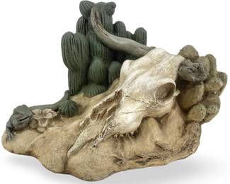 Detailed Resin Southwestern Cow Skull Decor Piece