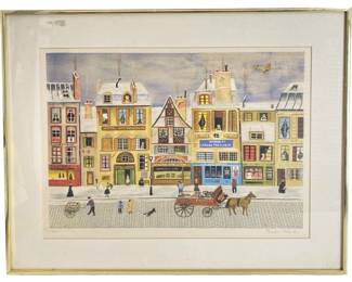 Signed Eugene Valentin Numbered Lithograph