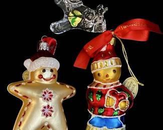 3pc Waterford Holiday Heirlooms Ornaments