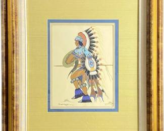 âThe Shield Dance" Blue Eagle Silkscreen