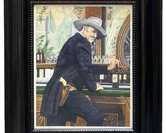 Signed Gerard Johnson âThe Shootist" Lithograph