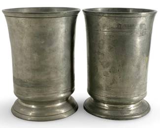 Georgian English Pewter Quart Measure
