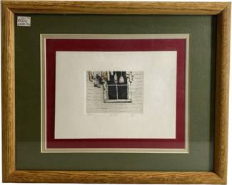 âBouys" Signed L.S Lowry Etching