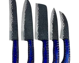 5pc Hand Forged Kitchen Knives