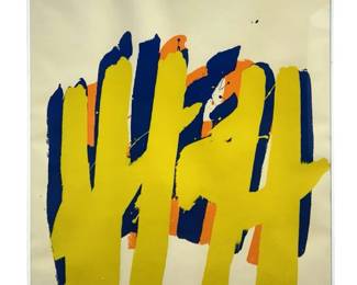 Signed Bernardo Sanjurjo Vibrant Lithograph