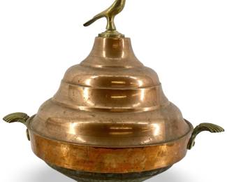 Vintage Brass and Copper Tureen
