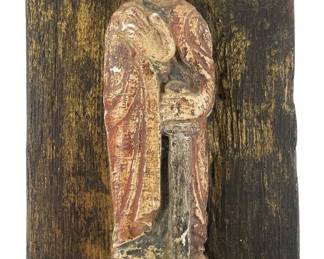 Wooden Santos Religious Figure Wall Art