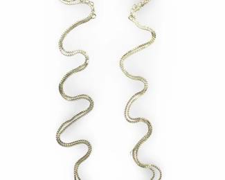 (2) Captivating Sterling Silver Heart Pendant
