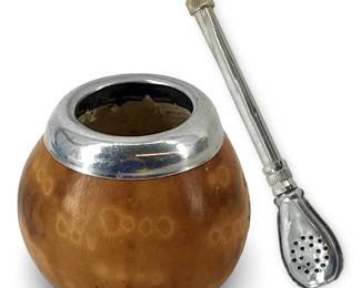 Mate Calabaza Gourd Cup and Stirrer