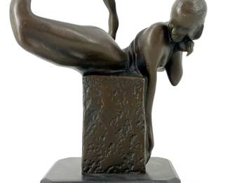 Art Deco Jean Patoue Bronze Scorpion Sculpture