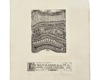 Signed Juan Romero Detailed Etching