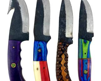 4pc Hand Forged Custom Knives