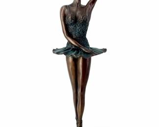 Art Deco Signed Milo Bronze Ballerina