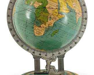 1930âs Ohio Art Zodiac Atlas Globe