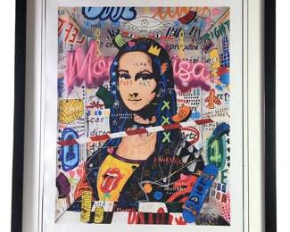 The Mona Lisa Graffiti Art Pop Art Serigraph