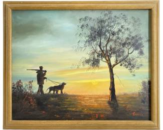 âA Hunting We Will Go" Signed Gamblin Oil