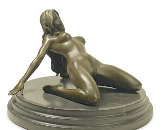 Erotic Bronze Nude Female Sculpture