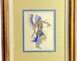 "The War Dance" by Acee Blue Eagle Silkscreen