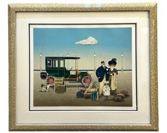 Signed Jan Balet âFancy People" Lithograph