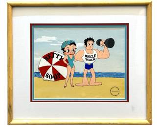 Ltd. Ed. Betty Boop Hand Painted Animation Cel