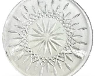 Waterford Cut Crystal Plate