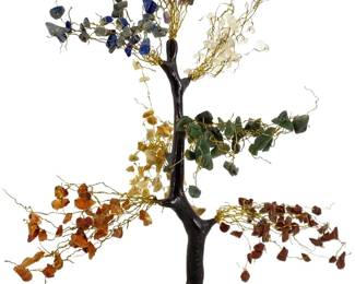 7-Chakra Gemstone Decorated Tree