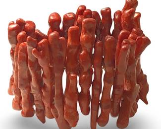 Vintage Coral Branch Stretch Bracelet