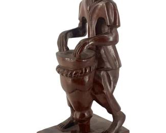 Haitian Hand Carved Wood Sculpture