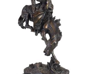 Signed Large Outlaw by Frederic Remington Bronze
