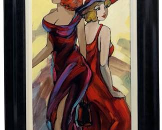 Signed Elena Kanevsky Oil on Canvas