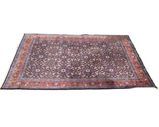 Iran Mahal Hand Knotted Fringe Area Rug