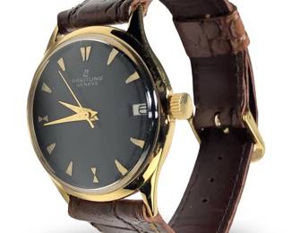Breitling Geneve Incabloc Swiss Made Brown