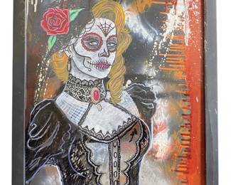 Signed Rotten Russ âLiving Dead Girl" Mixed Media