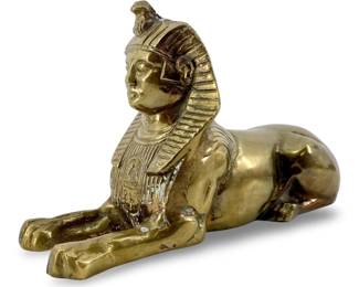 Brass Sphinx Paperweight