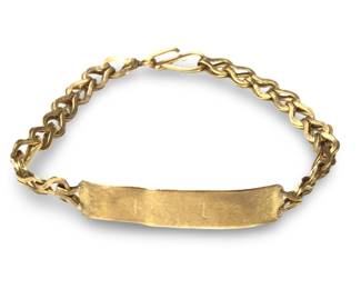 14Kt Yellow Gold KELLY Identity Bracelet