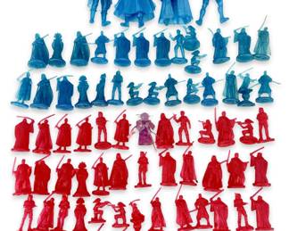 Blue and Red Resin Star Wars Figure Collection