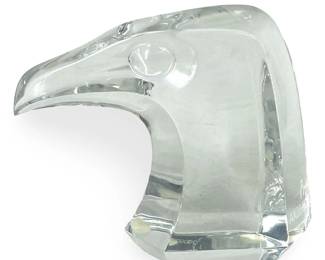 Akzo Nobel French Baccarat Crystal Eagle Head