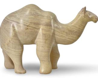 Hand Carved Stone Camel Sculpture