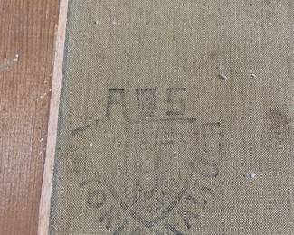 stamp on back of original art