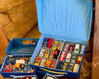 Lots of vintage cars and trucks