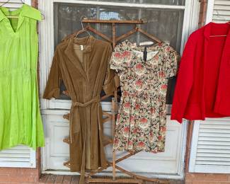 Vintage dresses and jackets