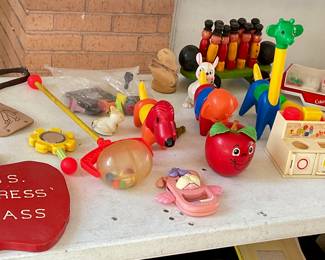 Vintage toys from Mrs. Buress class at Westgate, she retired in 1991