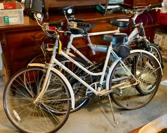 Old Schwinn bicycles in great condition.
