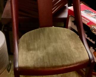 Pair of mahogany side chairs